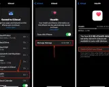Jak usunąć aplikacje z iPhone: na ekranie "Zarządzaj pamięcią iCloud" wybierz "Zdrowie", a następnie "Usuń dane z iCloud".