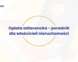 Opłata adiacencka – poradnik dla właścicieli nieruchomości. Dwa terminale płatnicze w tle.
