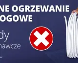 Unikaj błędów wykonawczych przy układaniu ogrzewania podłogowego. Ręce fachowca trzymające białą rurę do instalacji.