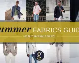 Men's summer style guide featuring breathable, lightweight fabrics for warm weather.