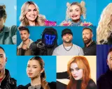 Collage med sommarlov artister: unga män, kvinnor, en dragartist och en maskerad person.