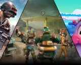 Gracze szukający gier podobnych do Fortnite znajdą tu żołnierza z bronią, postacie z kreskówkowymi zwierzętami i kolorowego stworka w balonie.