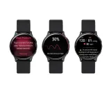 Tre smartwatch mostrano diverse schermate: misurazione pressione, caricamento 30% e risultati. Utili per monitorare le calorie attive cosa sono.