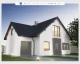 Program do projektowania elewacji pozwala wybrać odcień koloru dla domu.