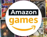 Gry z serii "Ravenloft", "Fate: The Cursed King", "Mystical Riddles" i "Civilization IV" na tle logo Amazon Games. Prime Gaming oferuje dostęp do wielu tytułów.