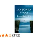 Copertina libro "Tornati dall'Aldilà" di Antonio Socci. Un funambolo su monociclo attraversa un baratro tra due rocce.