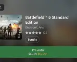 Battlefield 6 Standard Edition, dostępny w przedsprzedaży. Zdobądź ten tytuł z Game Pass!