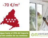 Descuento en ventanas en Madrid. Aprovecha la normativa para renovar tus ventanas y ahorra hasta el 25%.