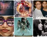 En kollage av filmer och tv-program med Zendaya: Euphoria, Spider-Man: No Way Home, The Drama, Dune och Malcolm & Marie.