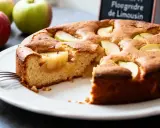 Une flognarde aux pommes, dorée et moelleuse, garnie de quartiers de pommes fondantes. Un délice simple et réconfortant.
