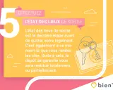 L'état des lieux de sortie, étape clé avant votre déménagement. Pensez à votre assurance habitation pour un départ serein. Clés et dépôt de garantie sont au centre.