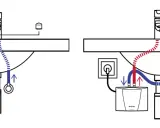 Schema zeigt einen druckfesten untertischspeicher, der Warmwasser für einen Wasserhahn liefert.