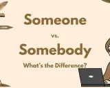 Ktoś vs. Ktoś. Ilustracja wyjaśnia różnicę między "someone" a "somebody".