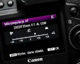 Ekran aparatu Canon z menu mikroregulacji AF dla obiektywu EF35mm f/1.4L USM. Ustawienie +6. Niektóre detale mogą być rozmazane zdjecia.