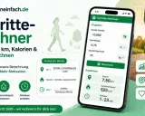 Schritte-Rechner zeigt, wie lange 10.000 Schritte dauern. Berechnet Distanz, Kalorien & Zeit. Mehr Motivation für deine Aktivität.