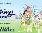 Wesoła rodzina planuje podróże, małe i duże. To idealny czas na wspólne chwile, czyli 2 godziny dla rodziny.