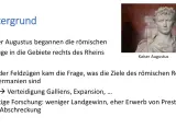 Büste von Kaiser Augustus, unter dem römische Feldzüge begannen. Die Frage, wann war die Schlacht im Teutoburger Wald, wird im Kontext dieser Expansion diskutiert.