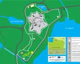 Odkryj malownicze **giżycko trasy rowerowe** wokół jezior Kisajno, Tajty i Niegocin. Mapa pokazuje szlaki MTB i piesze.