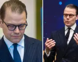 Prins Daniel, ifrågasatt om han är prins Daniel sjuk, bär glasögon och kostym.