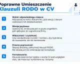 Poradnik poprawnego umieszczenia klauzuli RODO w CV: wybór miejsca, wersja językowa, widoczność, poprawność prawna i formatowanie.