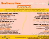 Programma "Experiences" a San Mauro Mare: yoga, tennis, escursioni e apericena per un'estate indimenticabile.