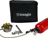 Trangia multifuel-brännare med bränsleflaska och förvaringspåse. Perfekt för äventyr i naturen.