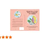 Libro "Frases de la vida para iluminar tu camino" con ilustraciones originales y creativas de un pájaro y una mariposa.