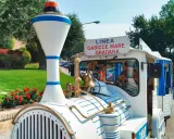 Trenino turistico per la linea Gabicce Mare-Gradara. Un modo divertente per andare da Gabicce Mare a Gabicce Monte a piedi, godendosi il panorama.