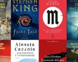 Copertine di libri: "La costanza è un'eccezione" di Alessia Gazzola, "Fairy Tale" di Stephen King, "Al di qua del fiume" di Alessandra Selmi, "Bersaglio Alex Cross" di James Patterson e altri.
