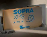 Plaque de polystyrène extrudé SOPRA XPS, 100% recyclable, soutenant l'économie circulaire.