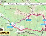 Trasa Wołosate - Tarnica - Halicz - Rozsypaniec - Wołosate. Mapa szlaków Bieszczad. Ile się idzie?