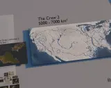 Mapa gry The Crew 2, porównująca jej ogromną powierzchnię z innymi grami. Cała ekipa graczy może przemierzać te tereny.