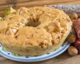 Torta pasqualina con uova e salumi, un classico dei piatti pasquali.