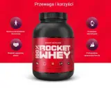 Suplement Rocket Nutrition 100% Whey. Wysoka przyswajalność, składniki najwyższej jakości. To nie kazeina, co to jest? To białko serwatkowe!