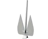Une ancre de bateau argentée, symbole de stabilité et de sécurité. Son ancre signification est profonde, représentant la permanence.