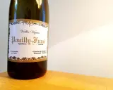 Bouteille de vin blanc "Pouilly-Fumé" de la région de la Loire, millésime "Vieilles Vignes", mis en bouteille par B. Millet.