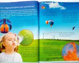 Dzieci z klasy 3 uczą się o powietrzu: płucach, dmuchawcach, balonach i wiatrakach.