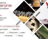 Amarone: typische Eigenschaften, Stile, Aromen wie Beeren, Kirschen, Pflaumen, Rosinen, Tabak. Erdig, Leder.