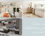 Inspiración para adolescentes pintar habitación juvenil: camas, escritorios y decoración moderna.
