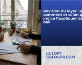 Deux personnes calculent une augmentation de loyer sur une table en bois, avec une calculatrice et des documents.