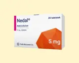 Opakowanie leku Nedal z nebivololem 5 mg, 28 tabletek.