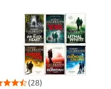 I copertine dei cormoran strike libri in ordine cronologico: The Ink Black Heart, Troubled Blood, Lethal White, Career of Evil, The Silkworm, The Cuckoo's Calling.