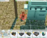 W grze The Sims 4, kod na edytowanie parceli pozwala na umieszczenie małej, drewnianej konstrukcji obok grilla.