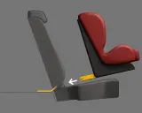 Asiento de coche con sistema de anclaje alternativo al Isofix. Muestra cómo asegurar una silla infantil si mi coche no tiene Isofix.
