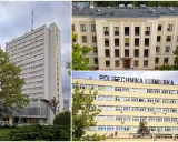 Lublin uczelnie: Uniwersytet Medyczny i Politechnika Lubelska, a także wysoki budynek UMCS.
