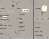 Android-Virus Warnung entfernen: Chrome-App erzwingen. Einstellungen > Apps > Chrome > "Erzwingen beenden".