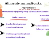 Kluczowe czynniki przy alimentach na małżonka: wina, standard życia, pogorszenie sytuacji materialnej. Minimalne alimenty na małżonka mogą być ograniczone.