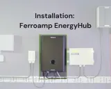 Installation av Ferroamp EnergyHub med tillhörande enheter.