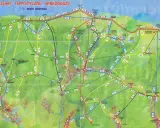 Karpacz jakie to góry? Mapa szlaków turystycznych Karkonoszy pokazuje malownicze trasy, w tym Sowią Dolinę i Śnieżkę.