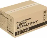 Karton z polimerowym lepikiem asfaltowym. To lepik inaczej, bez wypełniaczy, stosowany na gorąco.